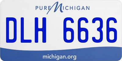 MI license plate DLH6636