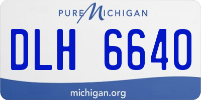 MI license plate DLH6640