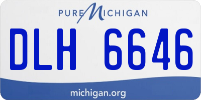 MI license plate DLH6646