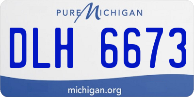 MI license plate DLH6673