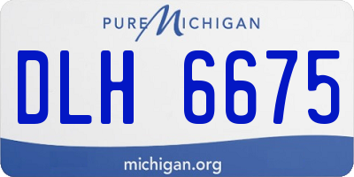 MI license plate DLH6675