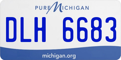 MI license plate DLH6683