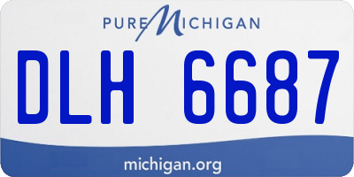 MI license plate DLH6687