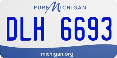 MI license plate DLH6693