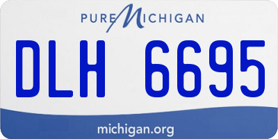MI license plate DLH6695