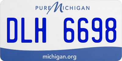 MI license plate DLH6698