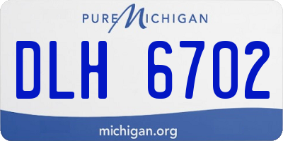 MI license plate DLH6702