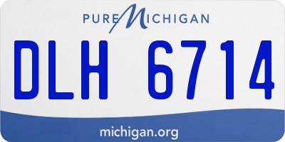 MI license plate DLH6714