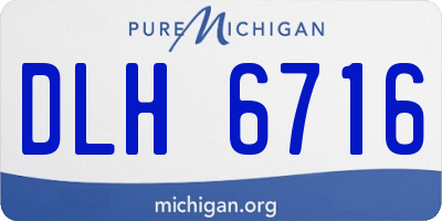 MI license plate DLH6716
