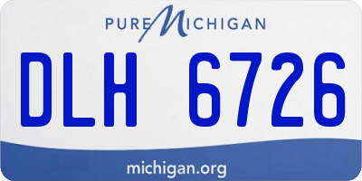 MI license plate DLH6726