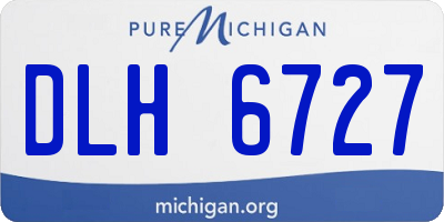 MI license plate DLH6727