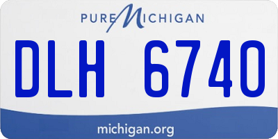 MI license plate DLH6740