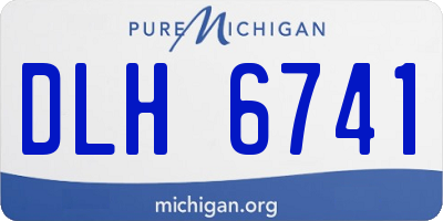 MI license plate DLH6741