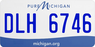MI license plate DLH6746