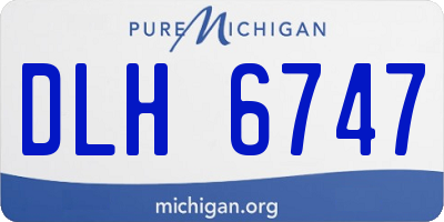 MI license plate DLH6747