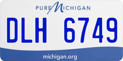 MI license plate DLH6749