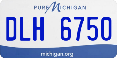 MI license plate DLH6750