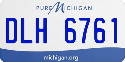 MI license plate DLH6761