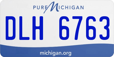 MI license plate DLH6763