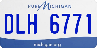 MI license plate DLH6771