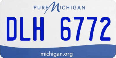 MI license plate DLH6772