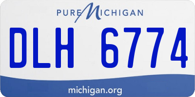 MI license plate DLH6774