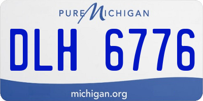 MI license plate DLH6776