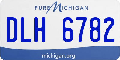 MI license plate DLH6782