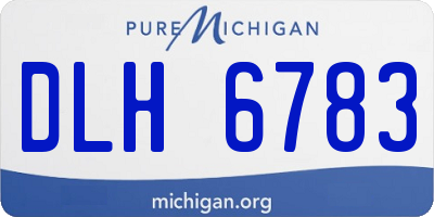 MI license plate DLH6783