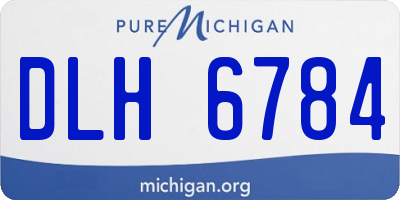 MI license plate DLH6784