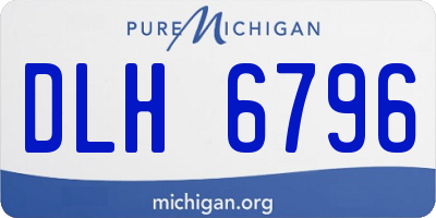 MI license plate DLH6796