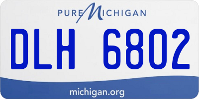 MI license plate DLH6802