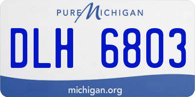 MI license plate DLH6803