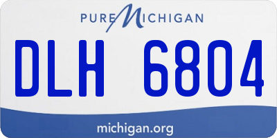 MI license plate DLH6804