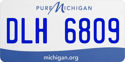 MI license plate DLH6809