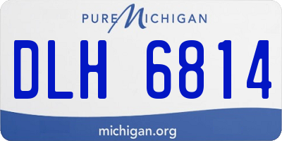 MI license plate DLH6814