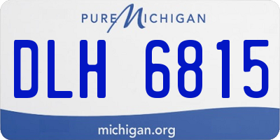 MI license plate DLH6815