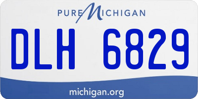 MI license plate DLH6829
