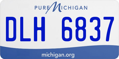 MI license plate DLH6837