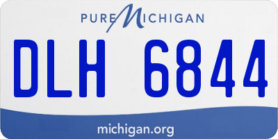 MI license plate DLH6844