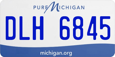 MI license plate DLH6845
