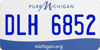 MI license plate DLH6852