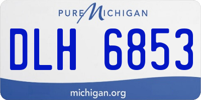 MI license plate DLH6853