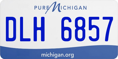 MI license plate DLH6857