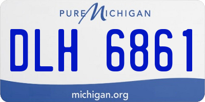 MI license plate DLH6861