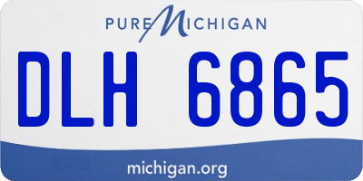 MI license plate DLH6865
