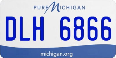 MI license plate DLH6866