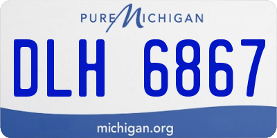 MI license plate DLH6867