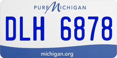 MI license plate DLH6878