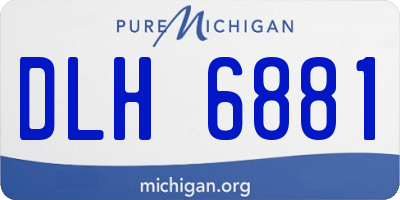 MI license plate DLH6881